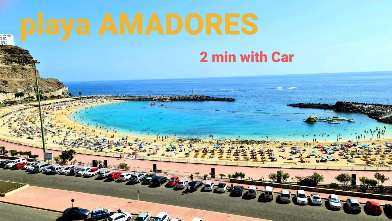 Deluxe 3 Rooms74M2,2Air Condit 2Tv Seaview On Amadores,2 Heatpools, Parking, 600 Mb,Dishwasher,2Lift,,3 Beaches Playa Del Cura  Eksteriør bilde